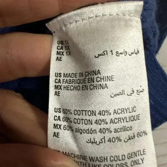 Style & Co Ribbed Button Blue Detail Tunic Sweater Size 1x - Picture 9 of 9